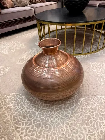 Marine Home Large Decorative Copper Floor Vase