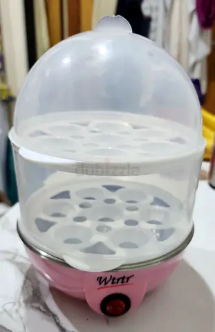 Electric Egg Cooker / Steamer - Pink, 12 Egg Capacity (6 each tray)