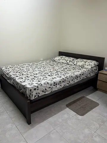 Queen size bed and mattress