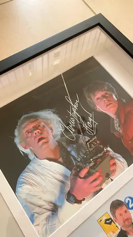 Framed Autographed Back to the Future Photo (Christopher Lloyd Michael J. Fox) - Signed Print