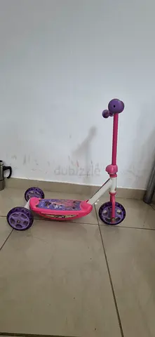 Pink 3-Wheel Kids Scooter with Adjustable Handle — Good Condition