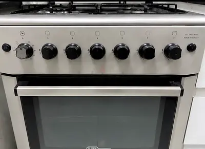 Used freestanding stainless steel gas cooker with oven - good working condition