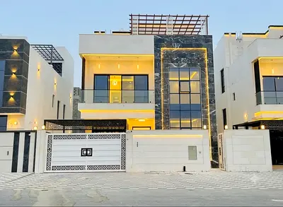 Villa for rent in Al Helio 2 – Ajman | 7 master bedrooms | Central air conditioning | Rooftop | AED