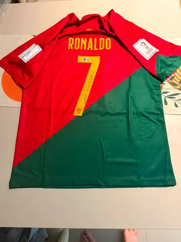 Cristiano Ronaldo Signed Portugal 2022 FIFA World Cup Jersey – Beckett Authenticated