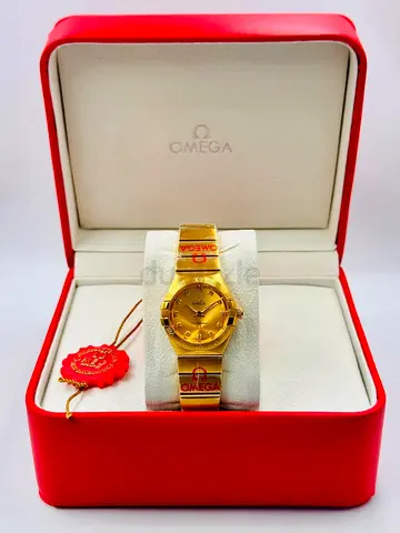 Omega Constellation Gold-Tone Ladies Master Copy Watch in Box