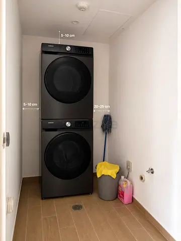 Samsung 24 kg washer 20kg dryer set front-load washer and dryer set (black) - works well