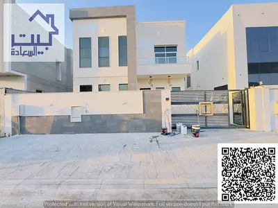 Villa for rent in Al Zahia, five master bedrooms, living room, majlis, maid's room, central air con