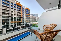 FULLY FURNISHED STUDIO FOR RENT | AZIZI RIVIERA 48 | MEYDAN