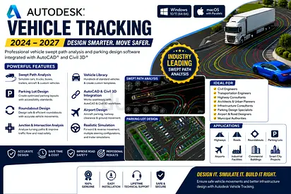 Autodesk Vehicle Tracking 2024-2027 Software License (Windows/macOS)