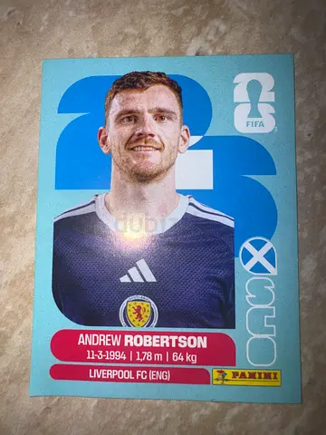 Panini FIFA Sticker: Andrew Robertson (Scotland) - Single Sticker