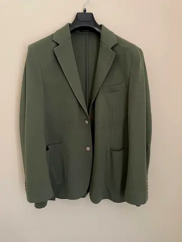 Sacoor Brothers Slim Fit Garment Dye Structured Blazer in Comfort Cotton