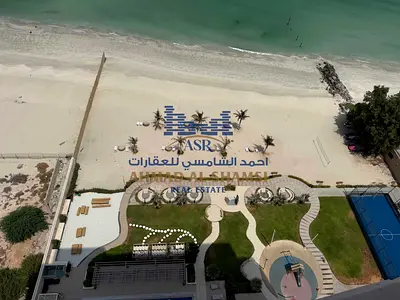 Fully Renovated 3BR + Maids Room || Direct Beach View || Chiller Free || Private Beach Access || Al