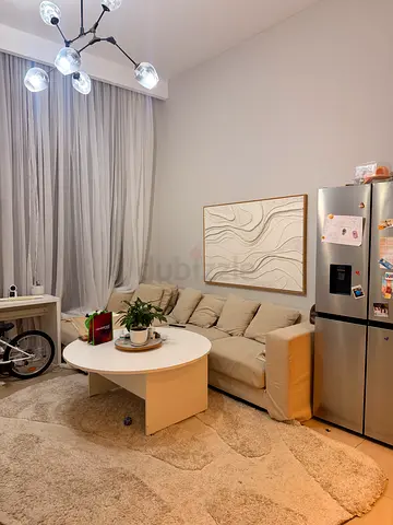 Beige Plush Area Rug — Soft, Large Living Room Carpet