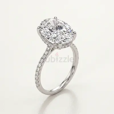 Radiant Diamond Engagement Ring 5.4ct | 18K White Gold | IGI Certified