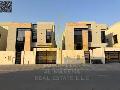 | تملك فيلا طابقين وروف و موقع مميز بتشطيبات فاخرة بالباهيه عجمان | 5 غرف ماستر | بسعر شامل رسوم التسجيل
