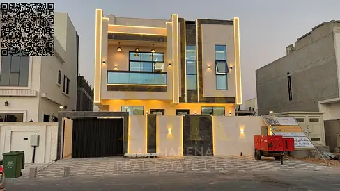 فيلا بسعر شامل رسوم التسجيل والتمليك على الشارع الرئيسي جاهزة للسكن بخصم خاص للكاش في أرقي مناطق عجمان تملك حر لجميع الجنسيات..