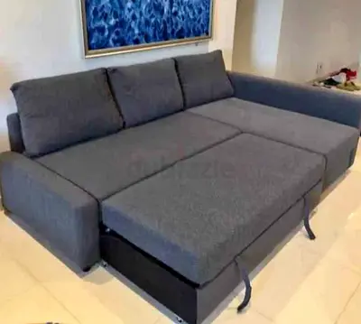 IKEA L shap Sofa store cum bed you can fix the storage