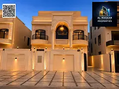 Luxury classic villa for sale in Al Helio 2 โ Ajman | Full stone facade | Price includes registrat