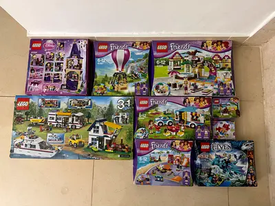 Lot of 8 LEGO Friends  Elves Sets – mostly sealed, ideal for collectors or play