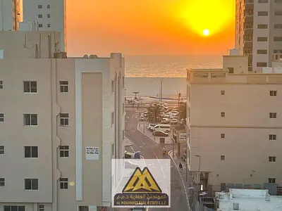Sea view | Second row from the Corniche | 2 balconies | Separate living room | Split AC | Dirt park