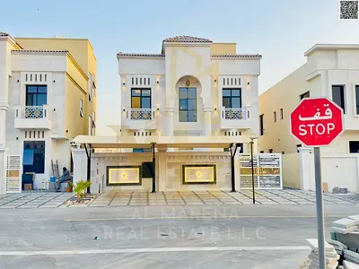 Receive your ready-to-move-in villa in Al Amrah area, Ajman - two floors and a roof, very spacious interior layouts and hotel-style finishes, all at a