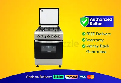 Electric Cooker Super General 60X60 Cm 4 Burner Ceramic New | Warranty | FREE Delivery