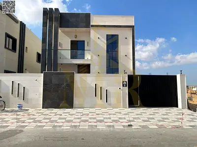 Two-story villa with a swimming pool and four bedrooms in Al Bahia, at a special price including registration and ownership fees, in one of the most p