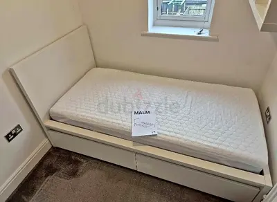 IKEA MALM Single Bed + Mattress