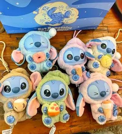 Set of 6 Eat Something Before Sleep Stitch Blind Box-Assorted Costumes, Very Good Condition, Opened