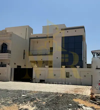 🏡🔥 فيلا فاخرة للبيع في الحليو - عجمان | 6 غرف نوم رئيسية | طابق أرضي + طابق أول + سطح 🔥🏡