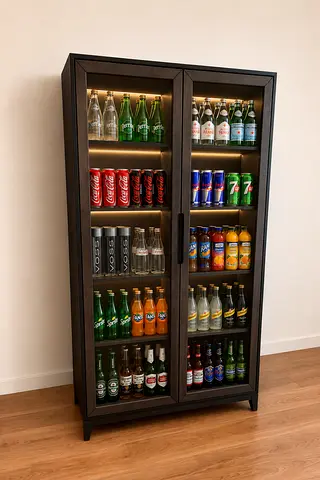 Modern Glass Door Display Cabinet