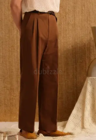 ATORIE Pleated Tailored Trousers | Brand New with Tags | Brown | Size 31