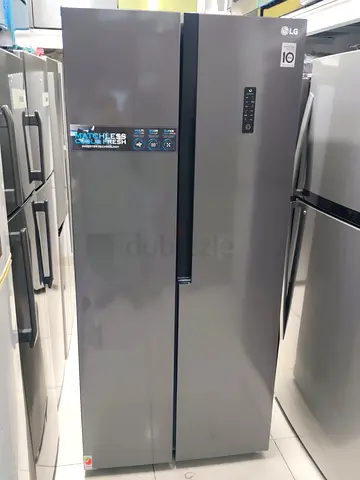 LG Side-by-Side Refrigerator (Stainless Gray) — Good Condition