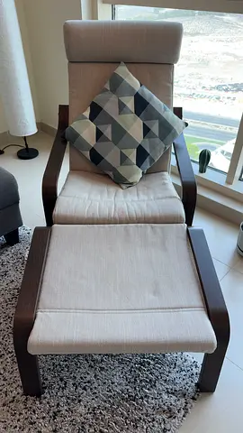IKEA Armchair and footrest