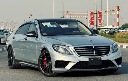 MERCEDES BENZ S63 ///AMG - 2014 - SILVER WITH BEIGE - SUPER CLEAN CAR FRESH JAPAN IMPORT