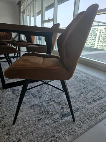 Modern Dining Table with 6 Chairs