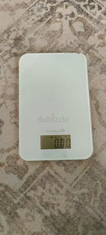 White Digital Kitchen Scale - Compact, Working