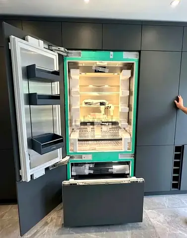 Gaggenau 400 series integrated built-in large bottom freezer refrigerator