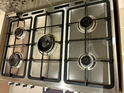 Stainless Steel 5-Burner Gas Hob - Good Condition
