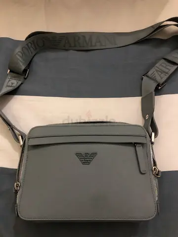 Emporio Armani crossbody bag-Ice blue