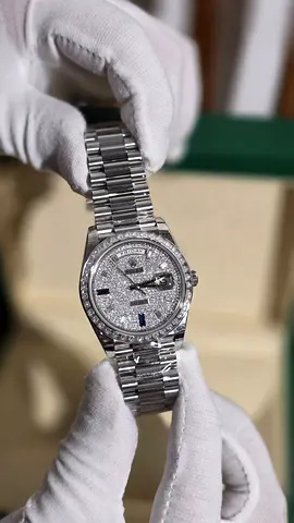Rolex day-date white gold plated Customized 1.1 (210gr-220gr)premium quality mens watch