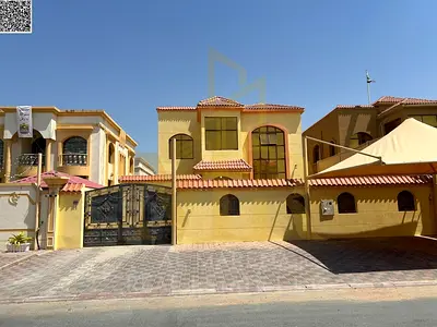 Villa for sale in Al Muwaihat 1 | 5000 sq ft | 5 master bedrooms | Spacious yard + large parking | Stone facade | Fully maintained | Includes electric