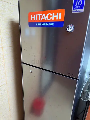 Hitachi Double Door Refrigerator Silver Finish