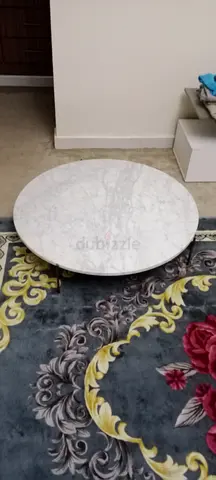 Round Marble Coffee Table Top (Low Profile) - Single Piece