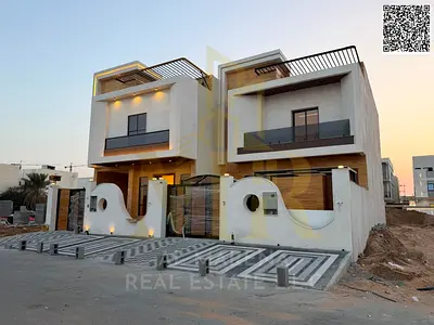 For sale in Al-Haliyo 2: Luxurious townhouse with a stone facade, 4 master bedrooms, 1800 sq ft land area, high-end finishing. Price includes registra