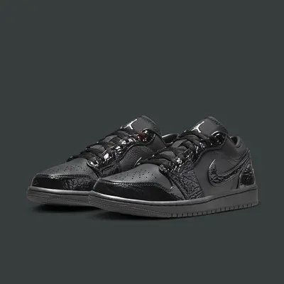 Air Jordan 1 Low Black Croc