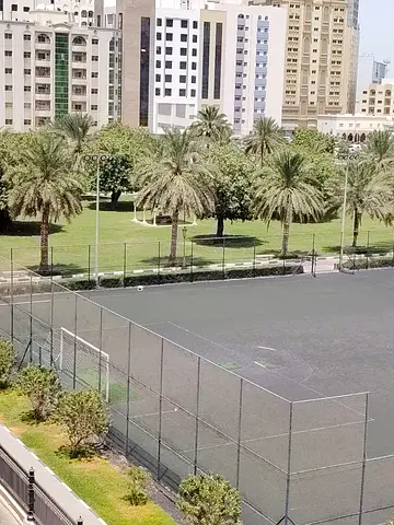Annual rent in Al Qasimia Al Mahatta Two bedroom apartment with hall spacious layout park view cent