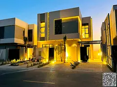 A luxurious villa with electricity, water, and central air conditioning, featuring modern designs an