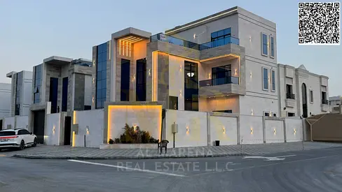 Luxury villa for sale in Al-Haliyo 2 | Two floors + roof | 6 master bedrooms | Swimming pool + elevator + furnished | Price includes all fees |