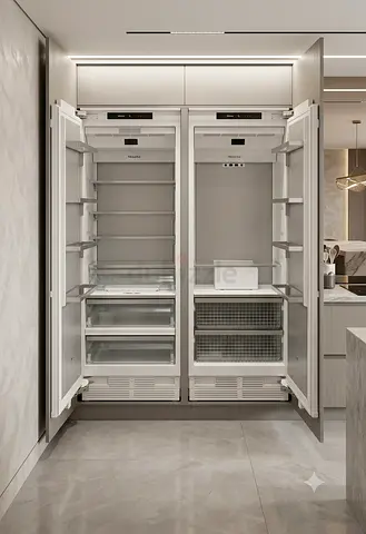 Miele model K 2801 Vi + Miele F 2811 Vi MasterCool separate fridge and freezer Built-in fully-inte
